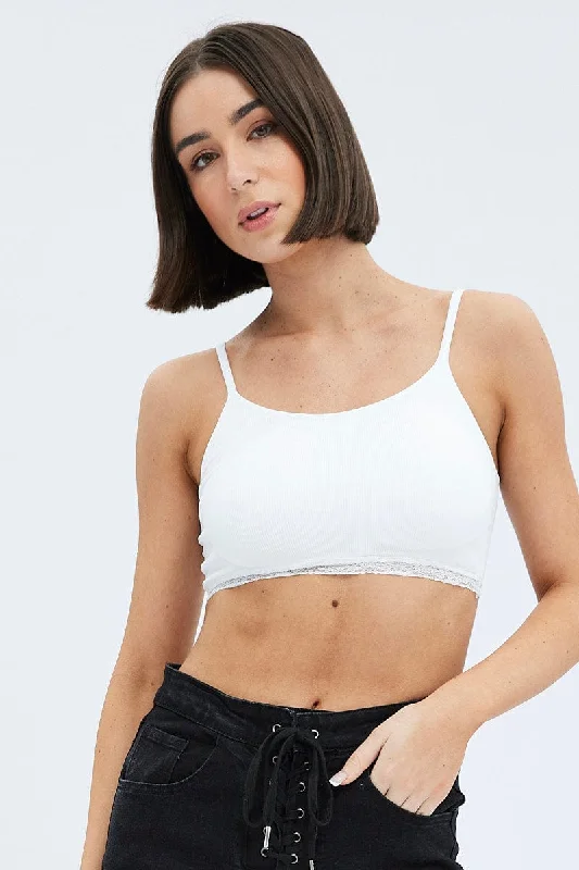 White Bralette Seamless