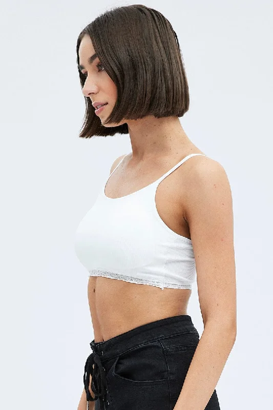 White Bralette Seamless