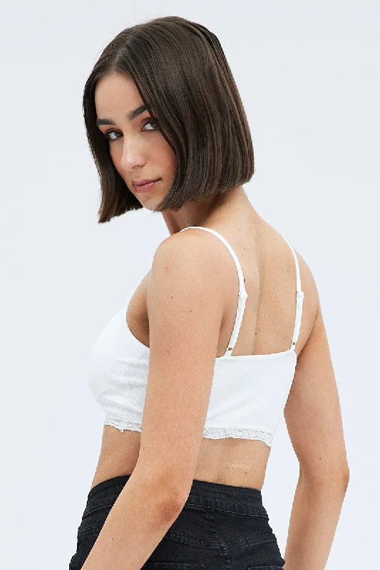 White Bralette Seamless