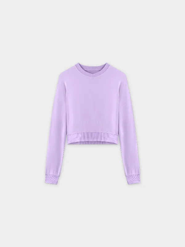 Cropped Tee-Lavender