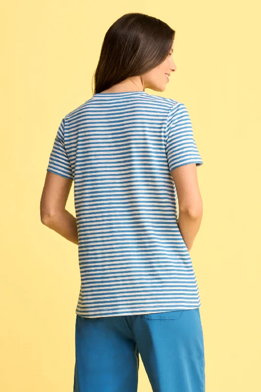 Henley Stripe T-Shirt