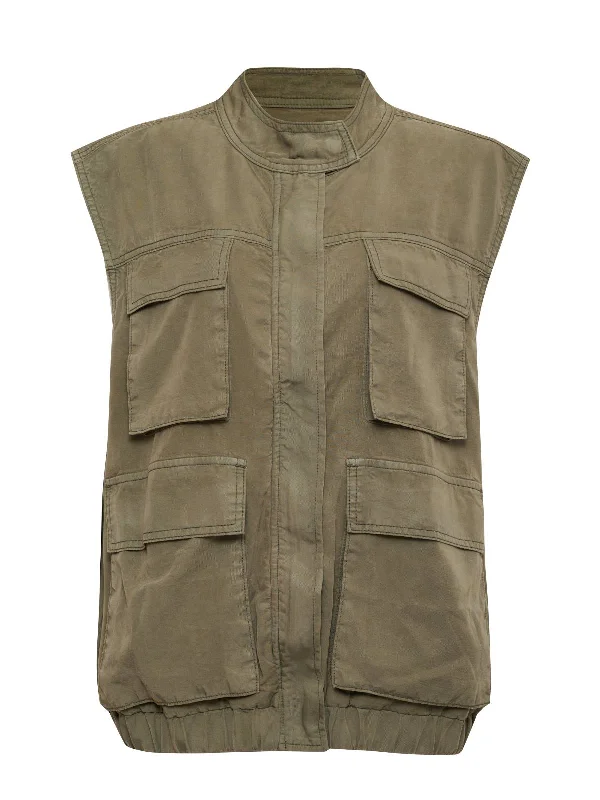 Field Utility Vest Washed Olive