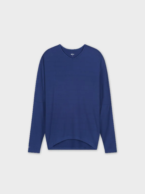 FLAT DOLMAN-NAVY