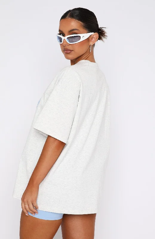 Give It Away Oversized Tee Grey Marle