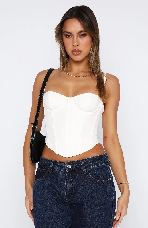 In The Morning Bustier White