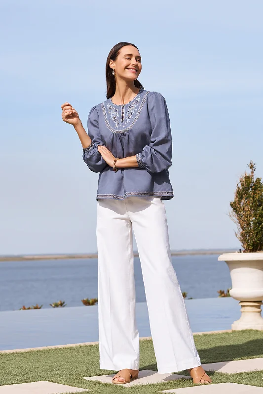 Embroidered Swing Blouse