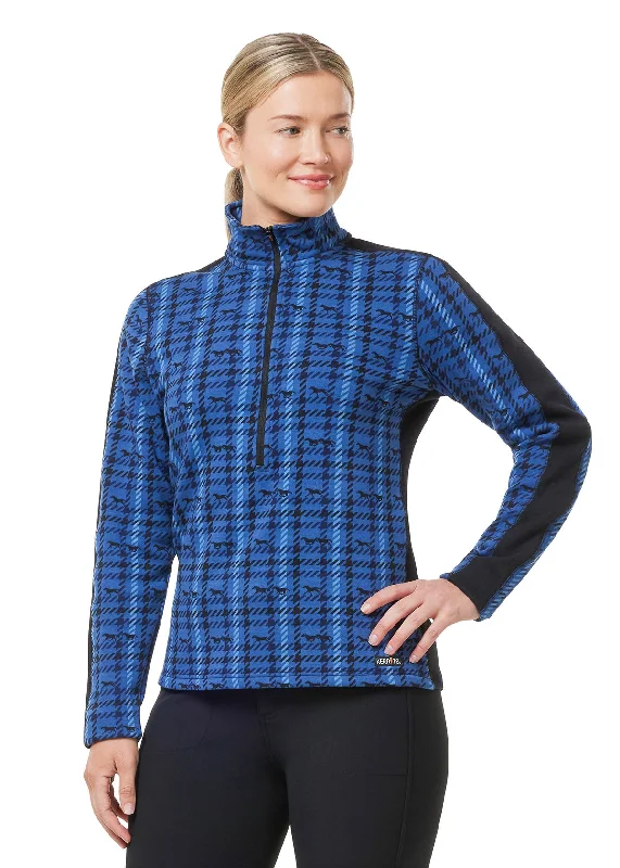 Muzzle Nuzzle Fleece Half Zip Riding Top - Print