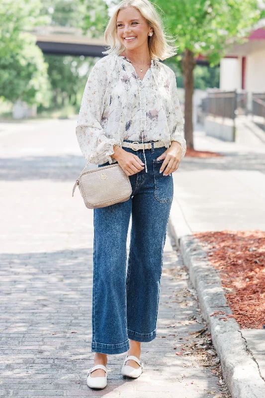 See This Day Yellow Floral Blouse