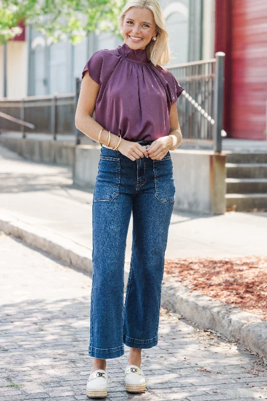 Take A Look Plum Purple Blouse