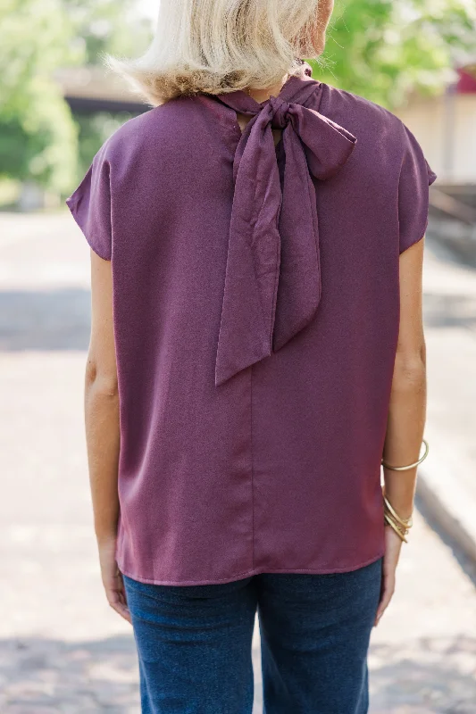 Take A Look Plum Purple Blouse