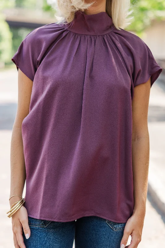 Take A Look Plum Purple Blouse