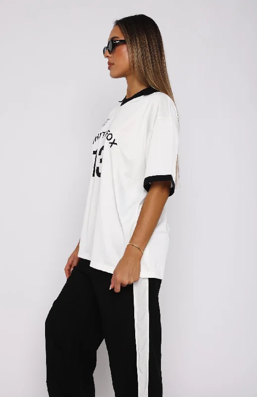 Take The Chance Oversized Jersey White