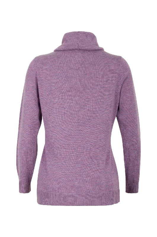 Touch of Wool cowl neck Jumper | LILAC MARLE | 6339ZR