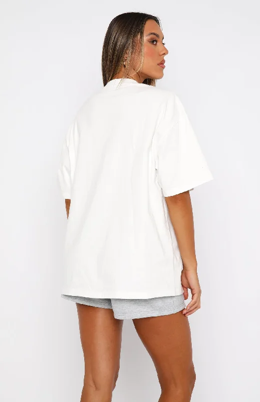 With Love Forever Oversized Tee White/Blue