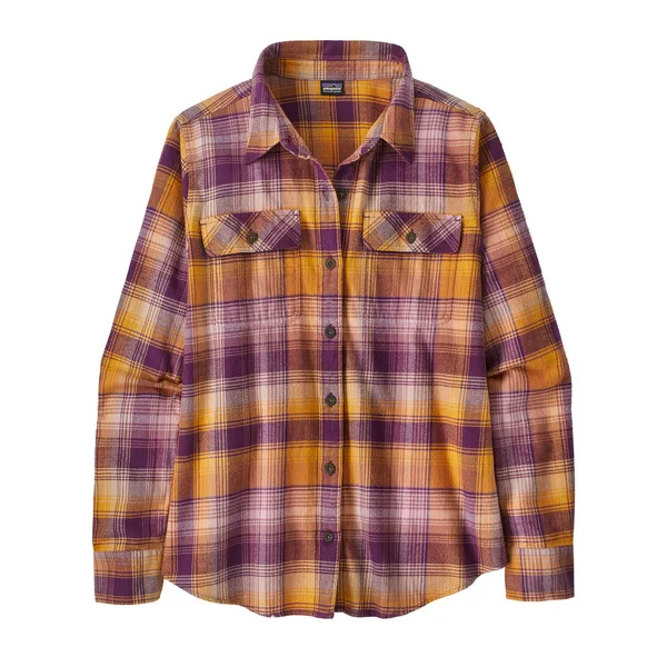 Women's Long-Sleeve Organic Cotton Midweight Fjord Flannel