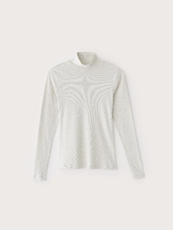 The Long Sleeve Mockneck in Oatmeal