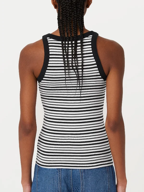 The Ribbed Tank Top in Black