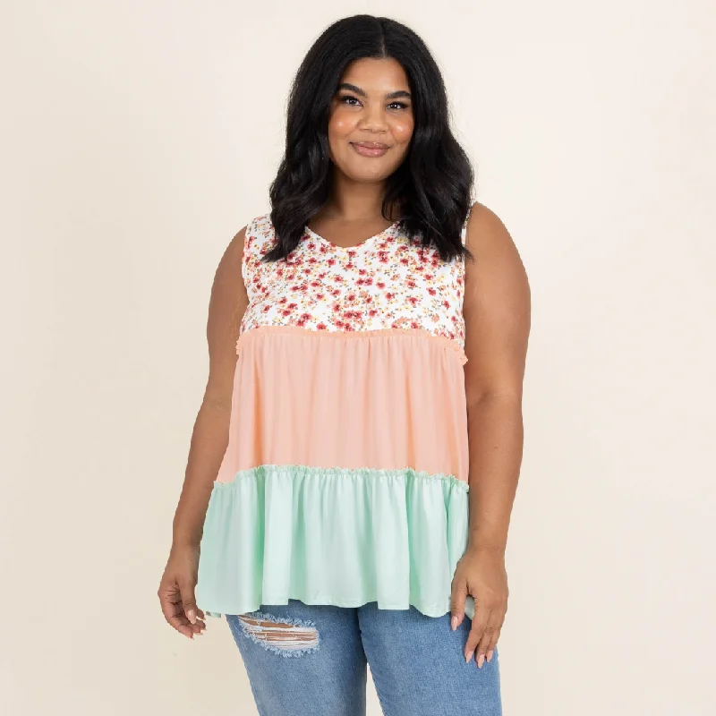 Blissful Heart Tank, Cream