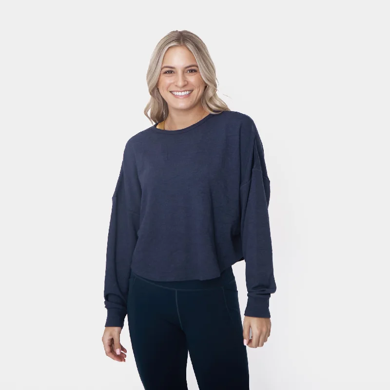 Exhale Long Sleeve - Navy