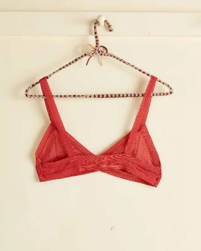 Knit Bra - Brick