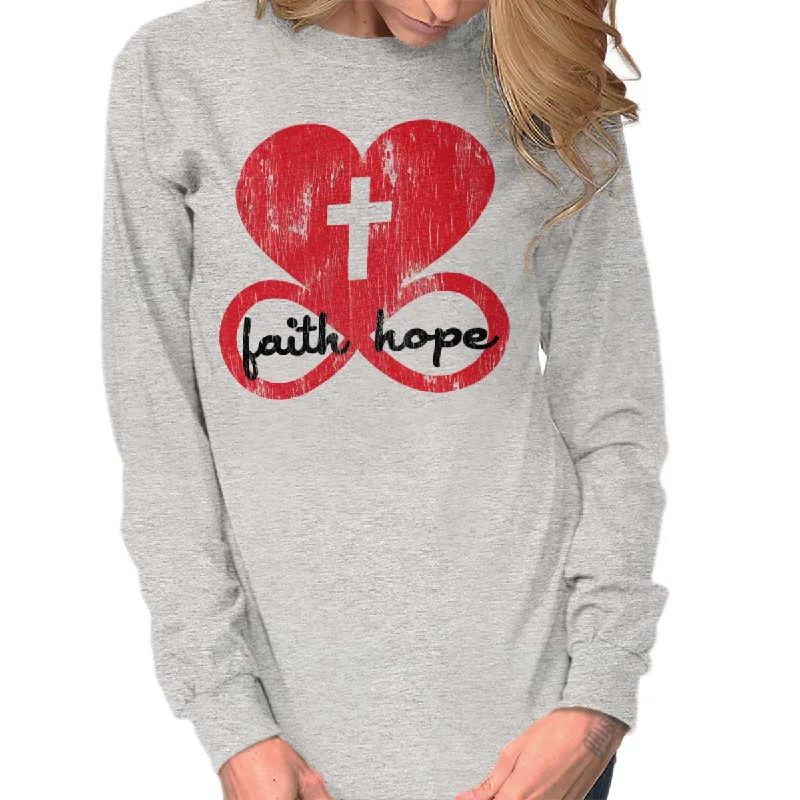 Love Faith Hope Long Sleeve T-Shirt