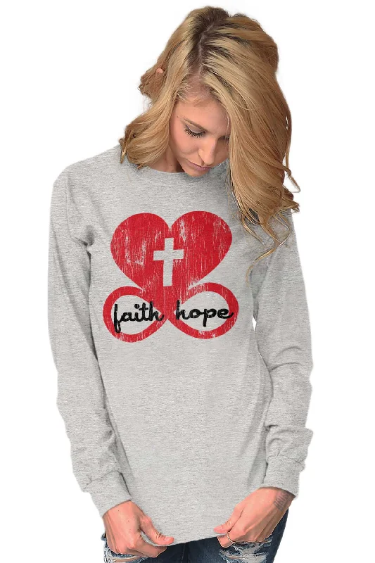 Love Faith Hope Long Sleeve T-Shirt