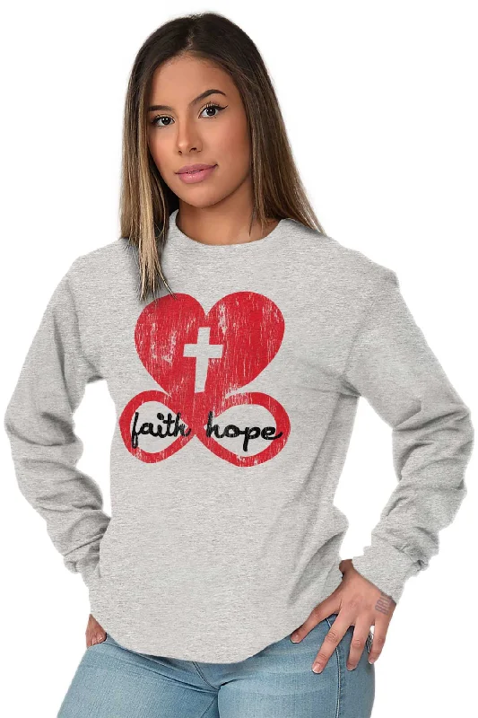 Love Faith Hope Long Sleeve T-Shirt