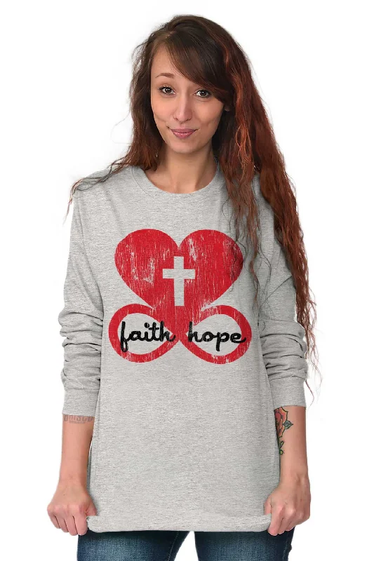 Love Faith Hope Long Sleeve T-Shirt