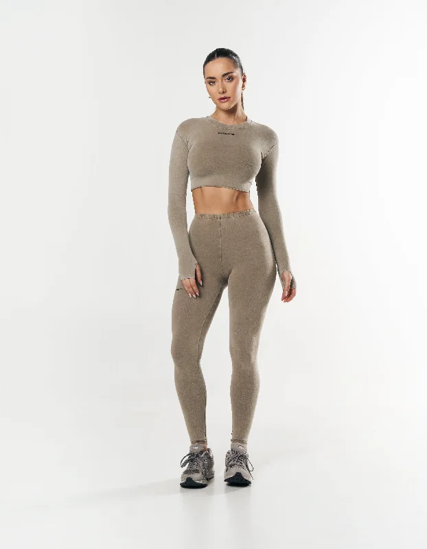 OOS Cropped Long Sleeve - Earth