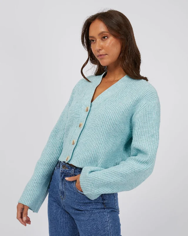 Silent Theory Eden Knit Cardi Seafoam