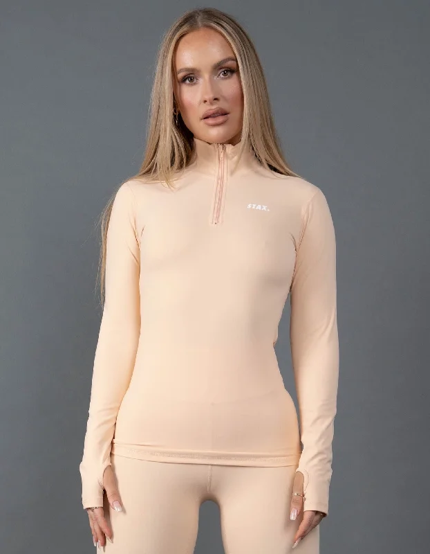 Long Sleeve Body Top NANDEX ™ Ecru - Peach