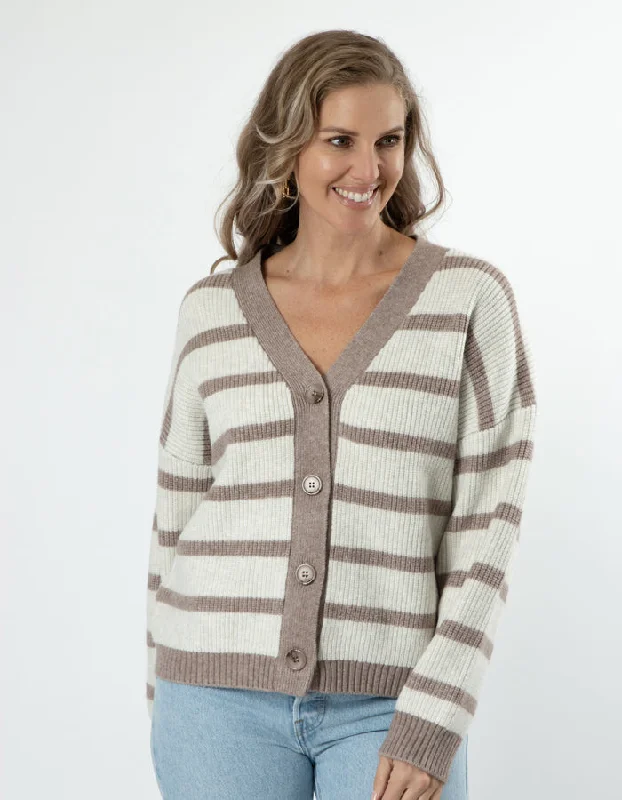 Stella + Gemma Greyson Cardigan Oat Stripe