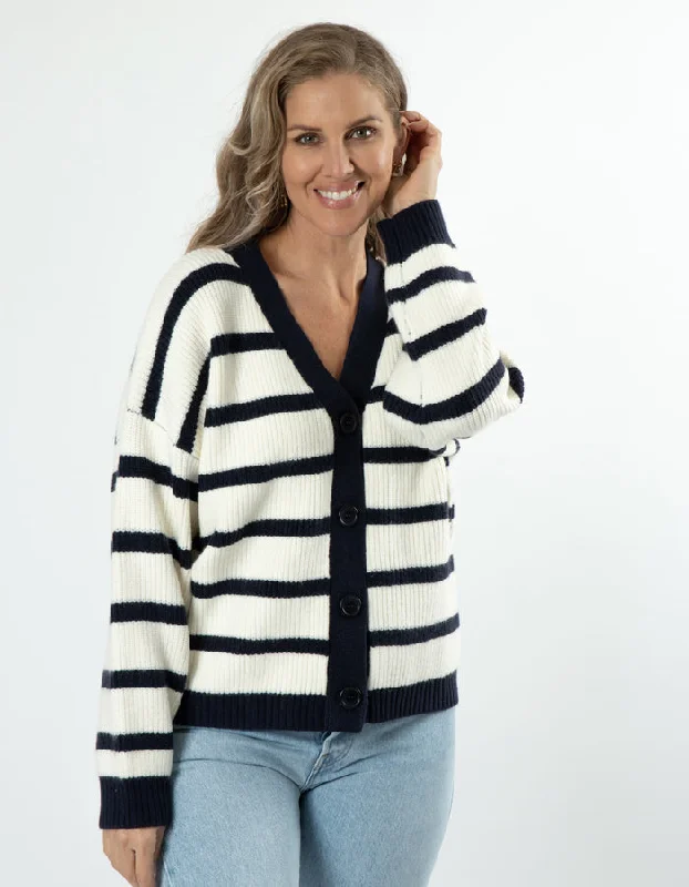 Stella + Gemma Greyson Cardigan White/Navy