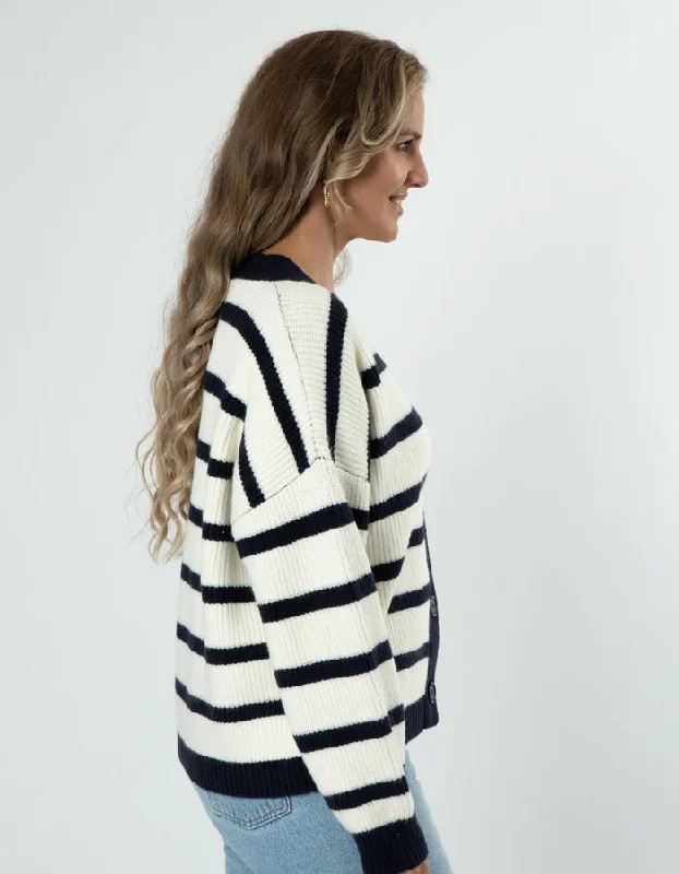 Stella + Gemma Greyson Cardigan White/Navy