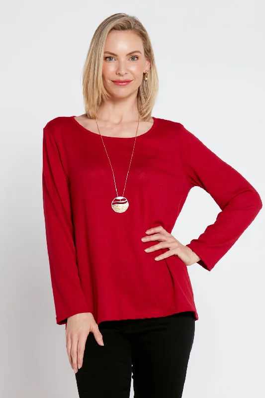 Rory Knit Top - Red