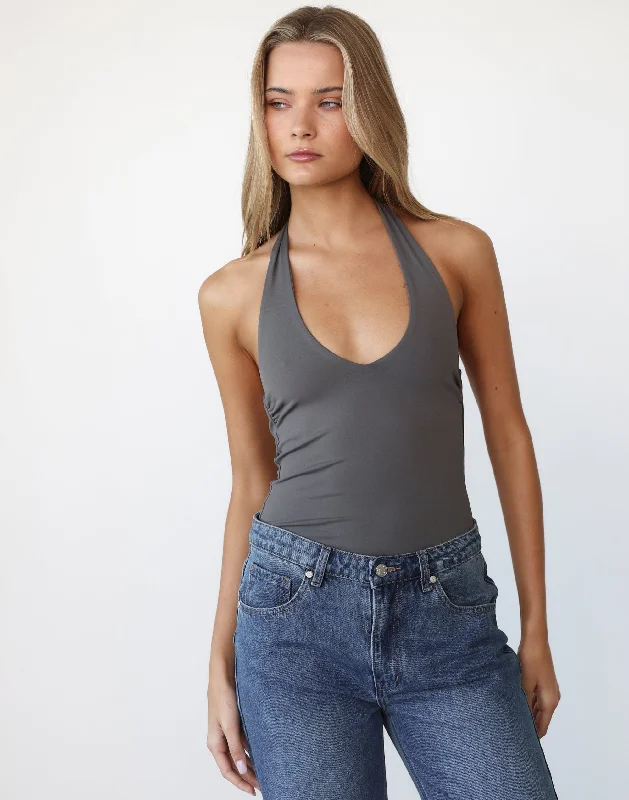 Amira Bodysuit (Charcoal)