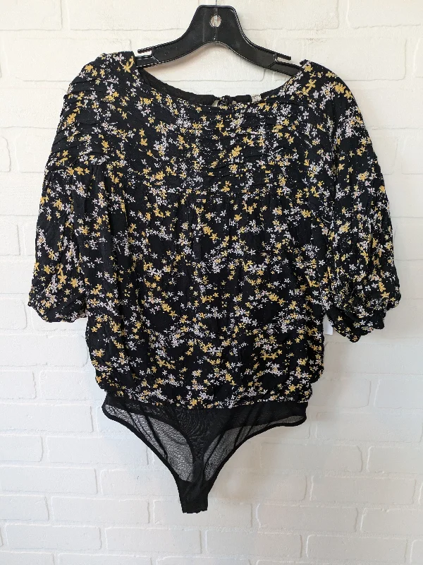 Black & Yellow Bodysuit Free People, Size M