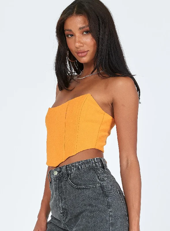 Carlie Top Orange