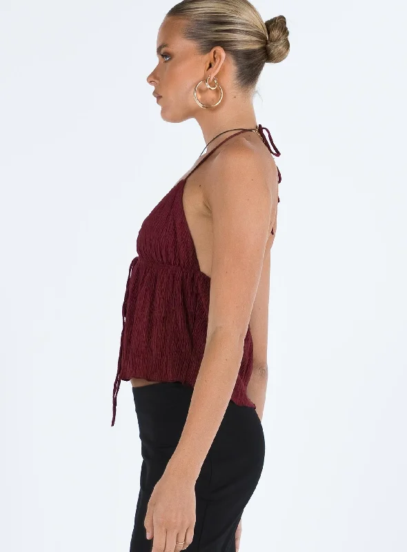 Chantria Top Burgundy