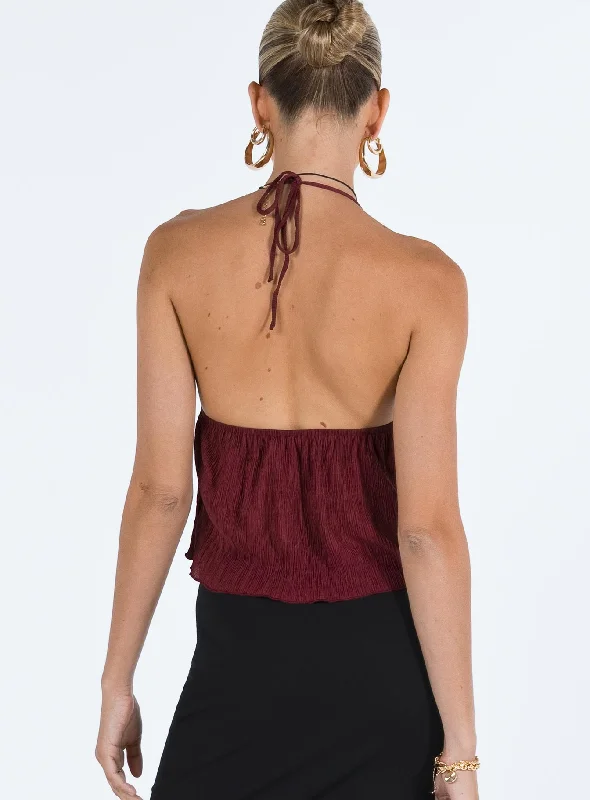 Chantria Top Burgundy