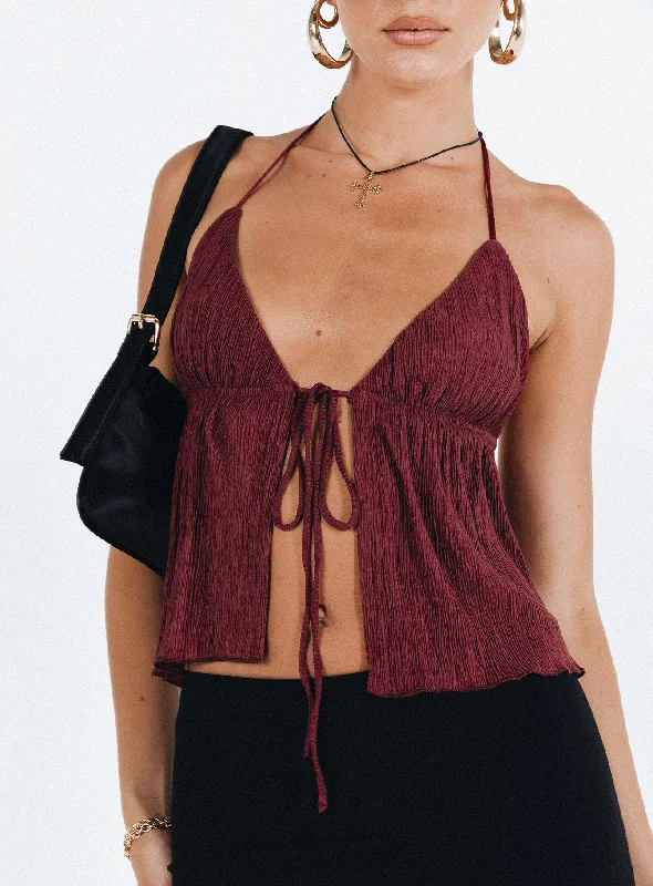 Chantria Top Burgundy