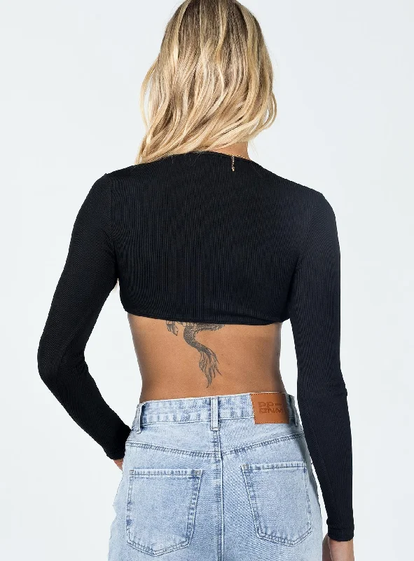 Dustin Long Sleeve Top Black