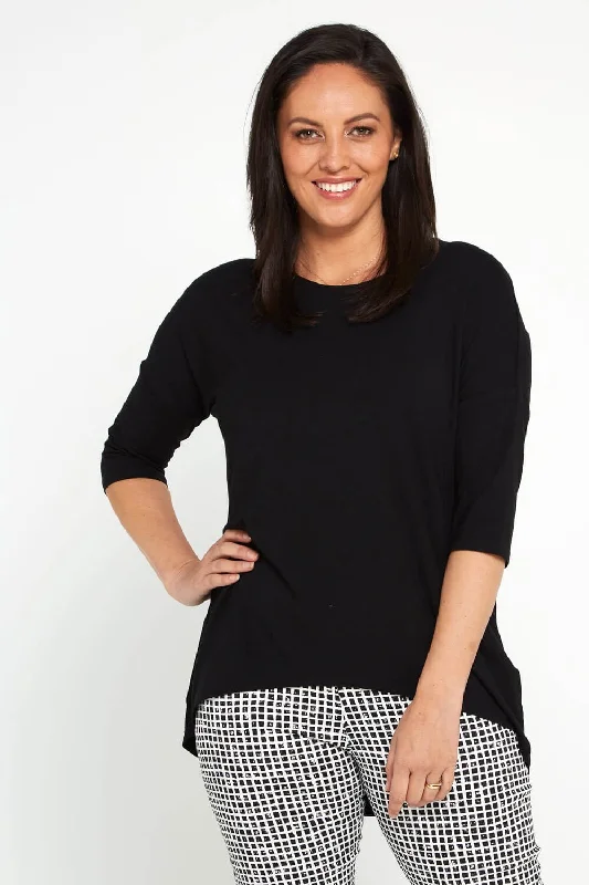 Irena Bamboo Top - Black