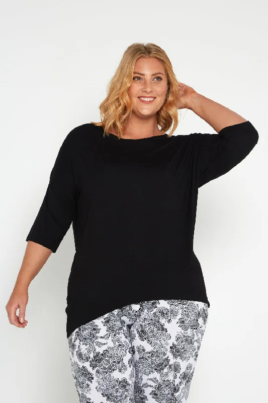 Irena Bamboo Top - Black