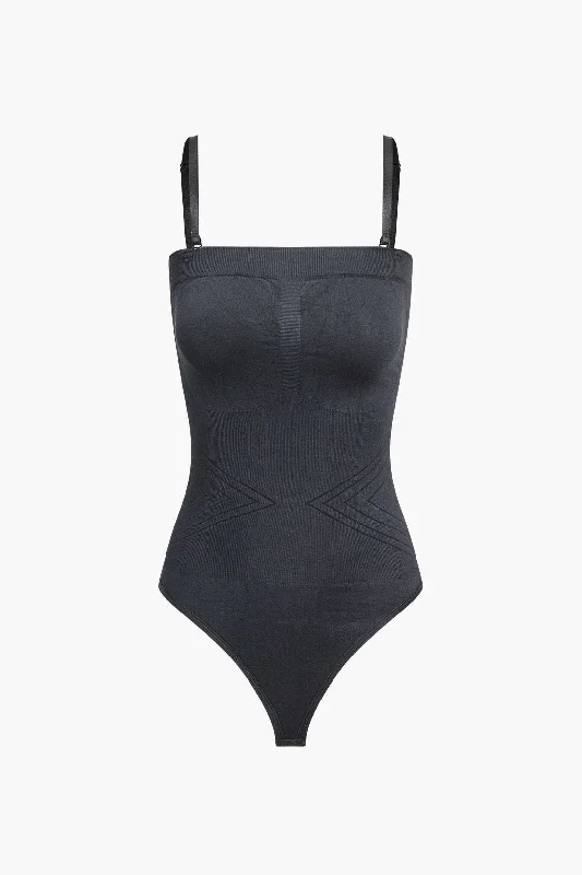 Basic Solid Strapless Bodysuit