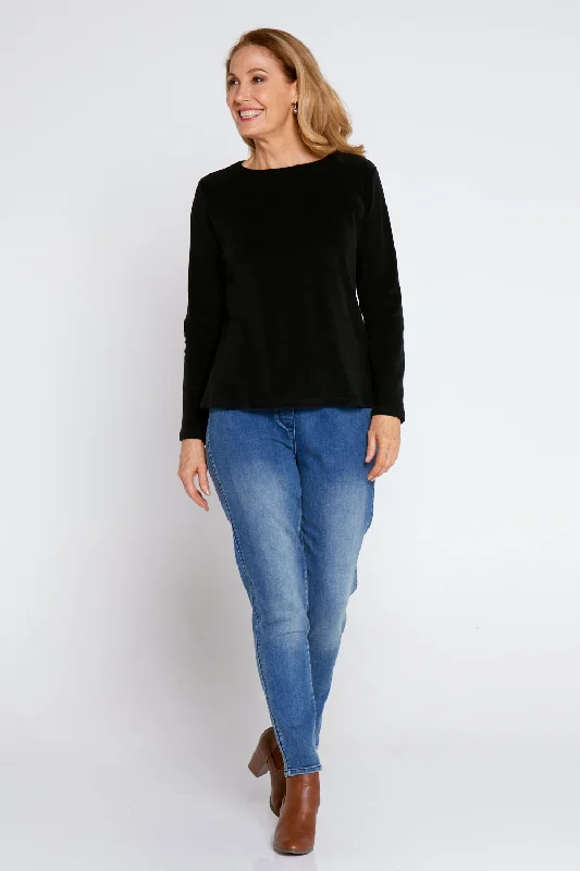 Micro Fleece Top - Black