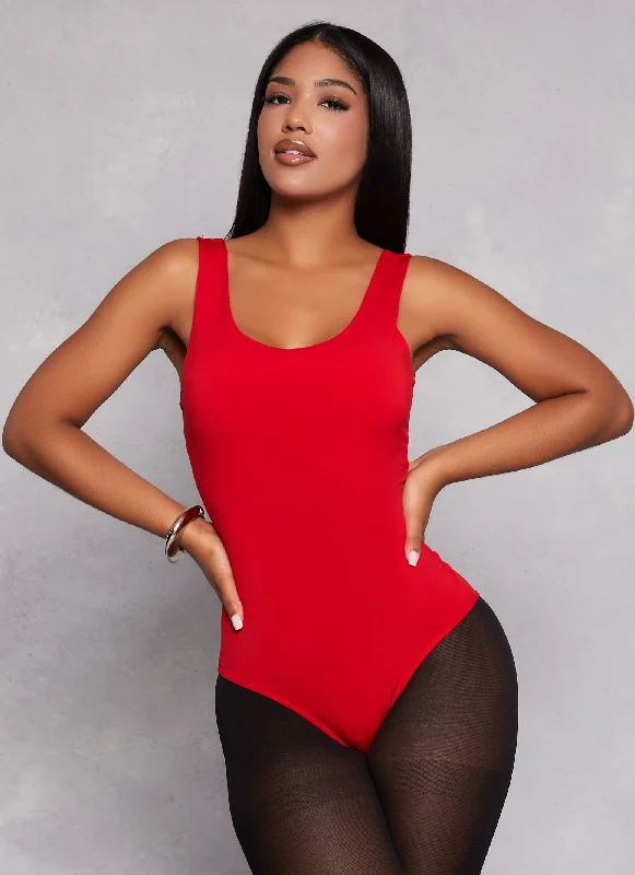 Sleeveless Scoop Neck Bodysuit