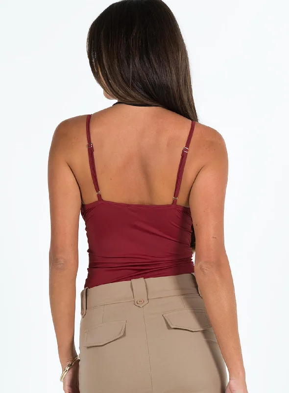 Sampson Top Burgundy