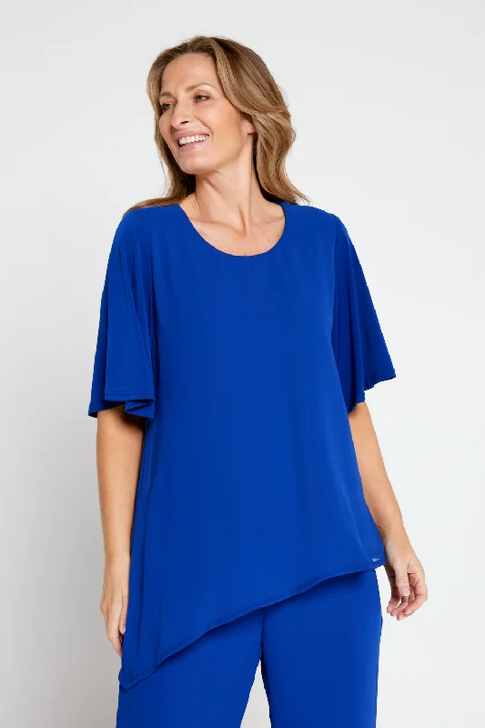 Serendipity Chiffon Top - Royal