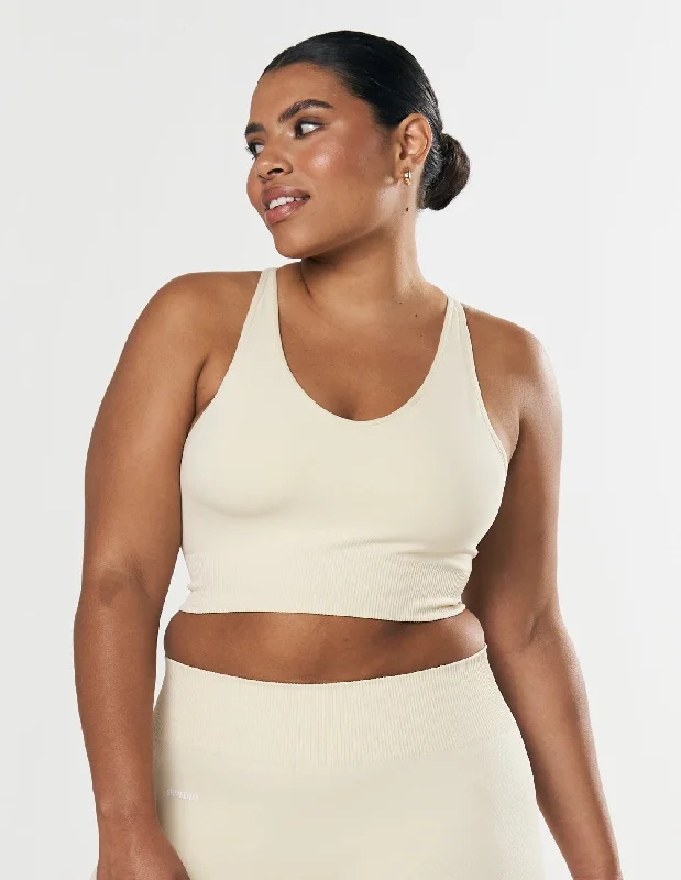 Seamless Strappy Crop - Butter